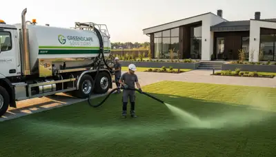 Professional hydroseeding service creating lush green lawns in Ogden, UT by Chop Chop Landscaping
