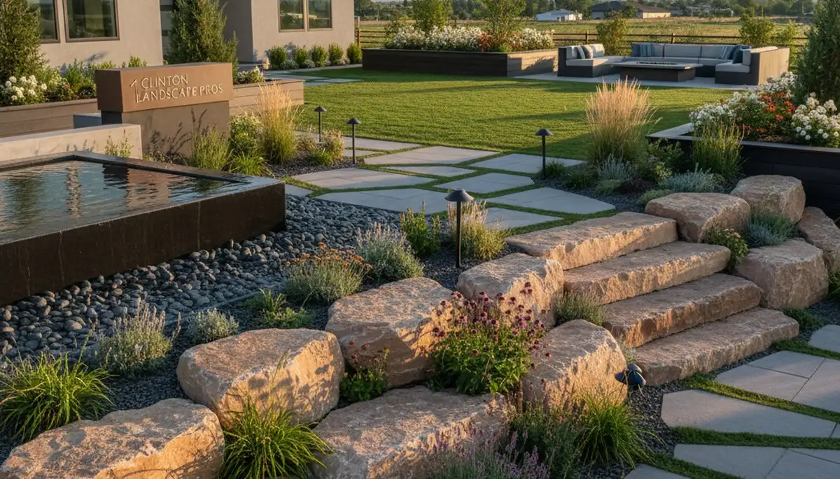 Landscaping service in Ogden, UT, showcasing professional lawn care for a residential property