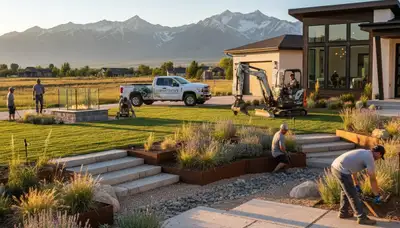 Landscaping team serving Ogden, UT, providing professional lawn care and outdoor maintenance services