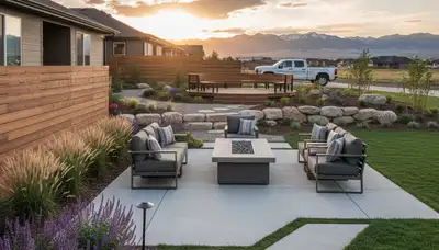 Landscaping crew providing lawn care services in Ogden, UT