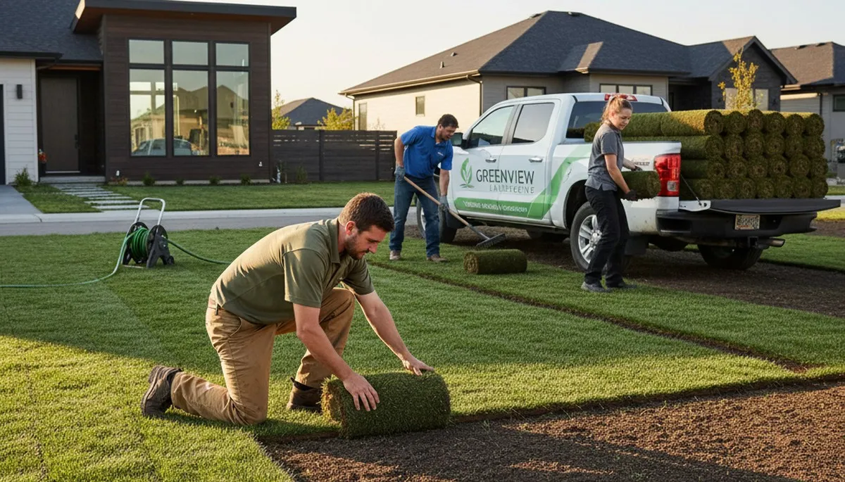 Professional sod installation by Chop Chop Landscaping in Ogden, UT creating lush, green lawns